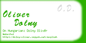 oliver dolny business card